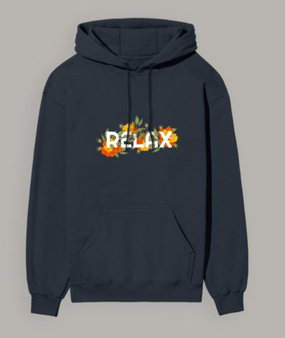 The 'Floral RELAX' Unisex Hoodie