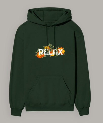 The 'Floral RELAX' Unisex Hoodie