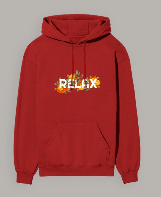 The 'Floral RELAX' Unisex Hoodie
