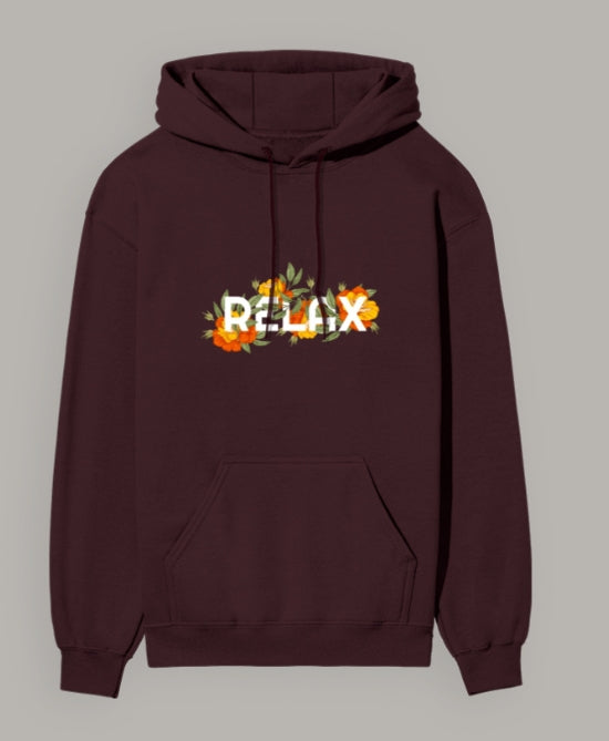 The 'Floral RELAX' Unisex Hoodie