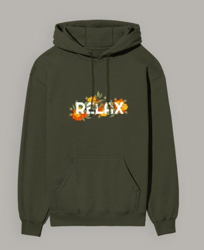 The 'Floral RELAX' Unisex Hoodie